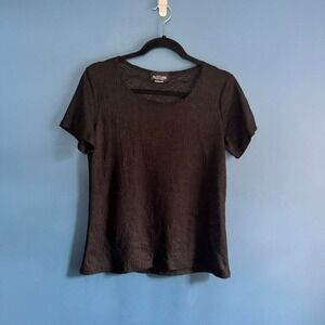 Y2K Sheer Blouse Women's Size Small Altitude Black Lace Retro Indie Party Gothic